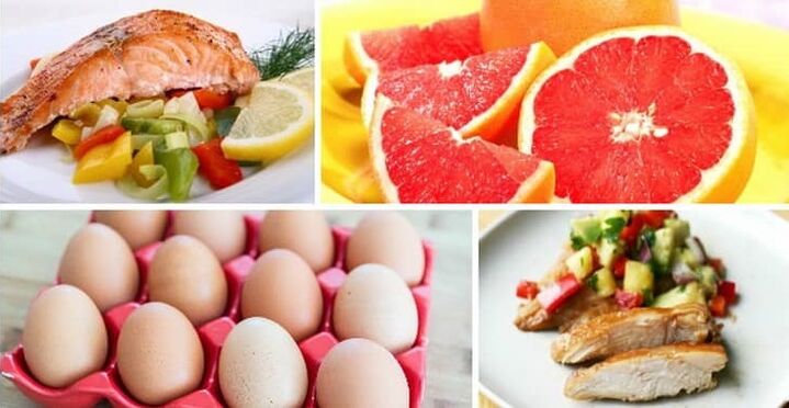 foods and dishes for the diet may