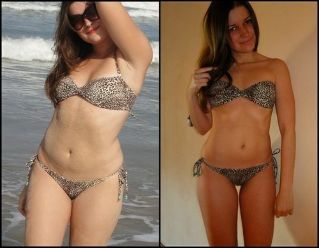 Girl before and after the diet Favorite